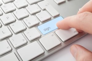 electronic signature for signed consent