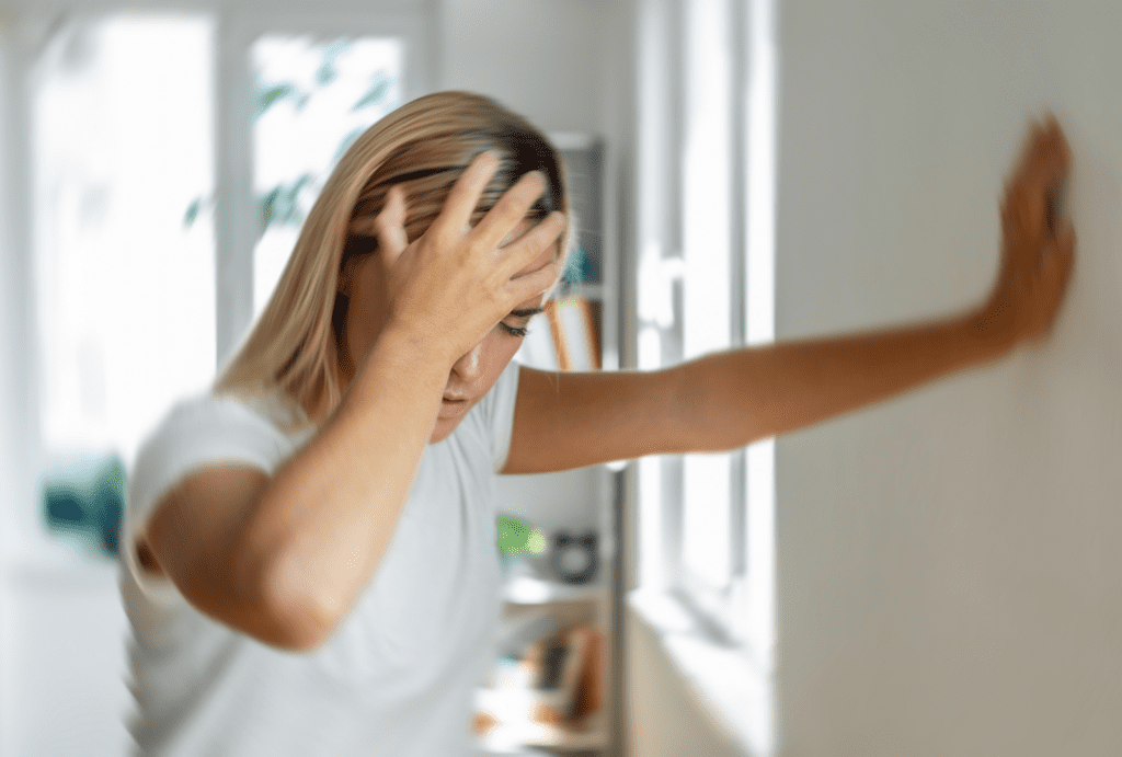 a woman with vertigo as a refult of permanent damage from using tepezza